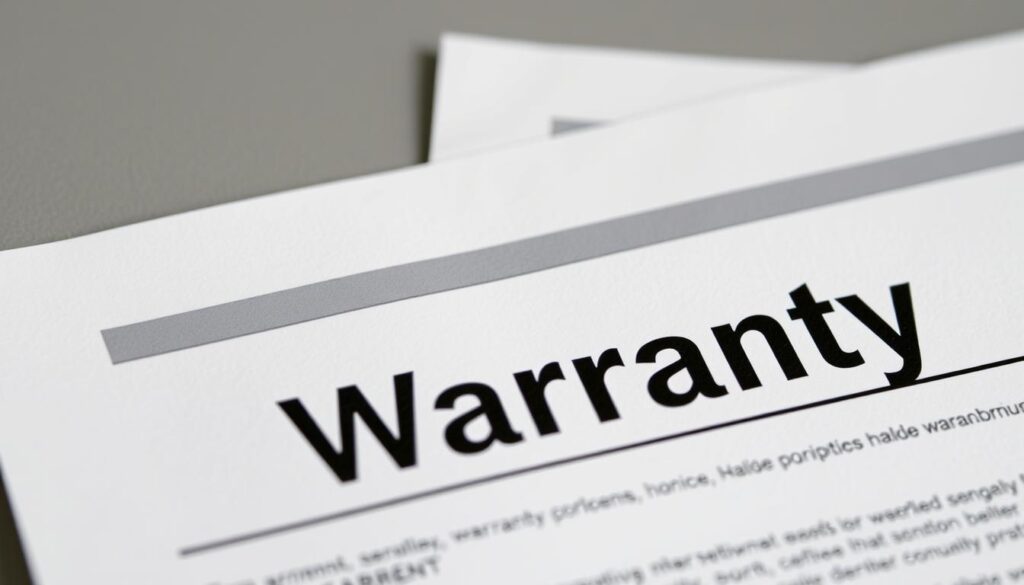 A well-lit, high-resolution image of two HVAC warranties, one for a residential system and one for a commercial system, placed side by side on a clean, minimalist white background. The residential warranty is shown in the foreground, with its details clearly visible, while the commercial warranty is slightly out of focus in the middle ground. The lighting is soft and even, creating a sense of professionalism and legibility. The image conveys a clear understanding of the two main types of HVAC warranties, as described in the article section title.